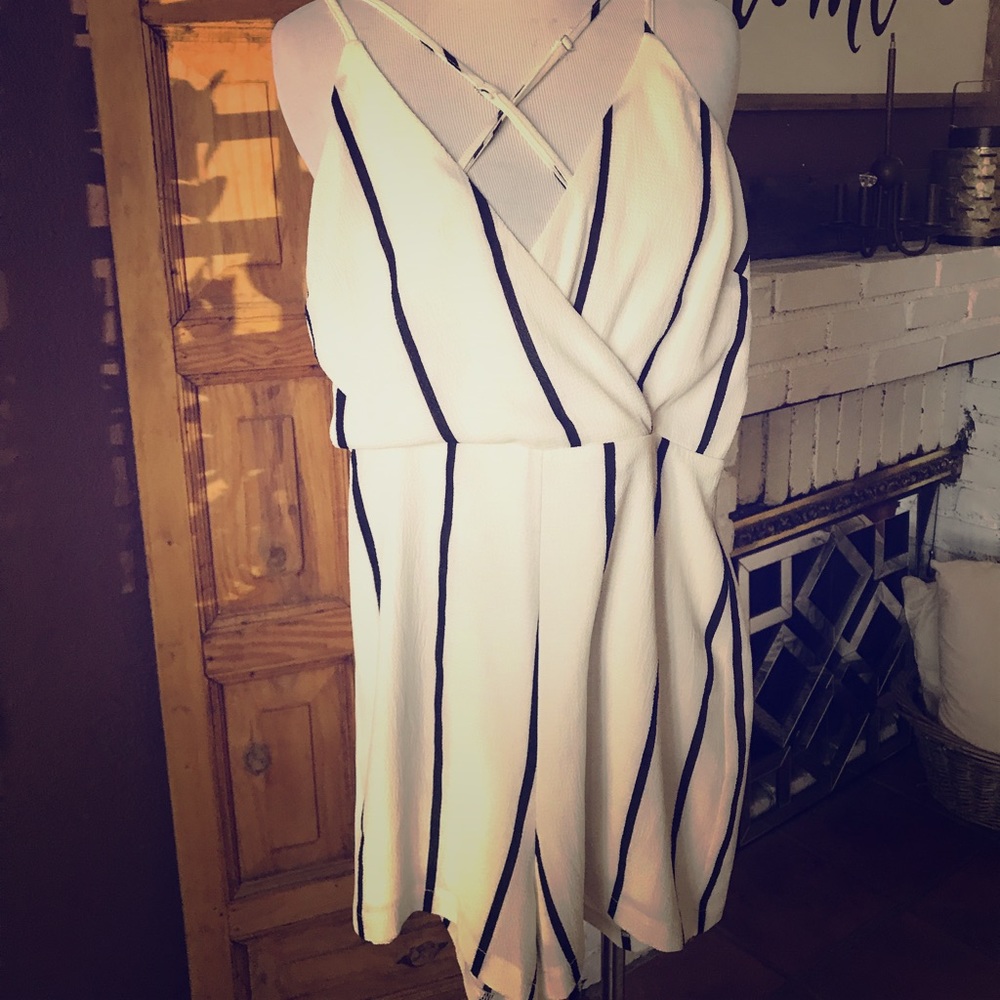 Romper stripped